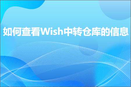 璺ㄥ鐢靛晢鐭ヨ瘑:濡備綍鏌ョ湅Wish涓浆浠撳簱鐨勪俊鎭? width=